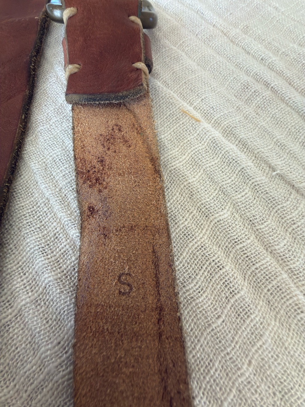 🤎 Rustic J.Crew Genuine Italian 
Leather Belt - Size S 🕰️ - Picture 13 of 16